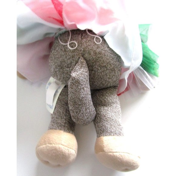 BAB Build a Bear Girl Sock Monkey - Red Bow/Dress 18" Plush Stuffed Animal Toy - Picture 8 of 15